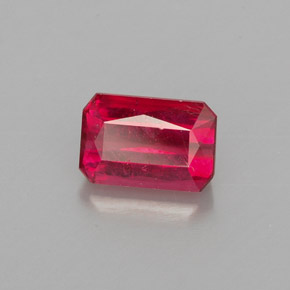 1.24 ct Red Ruby Stone, Natural Ruby in Octagon / Scissor Cut Shape for Sale
