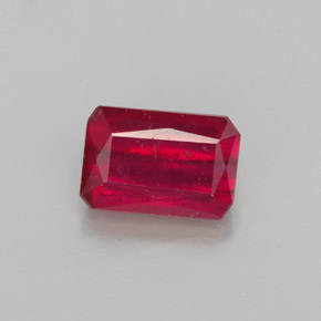 1.29 ct Red Ruby Gemstone, Ruby Gem in Octagon / Scissor Cut Shape for Sale.