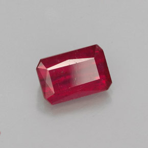 1.29 ct Red Ruby Stone, Natural Ruby in Octagon / Scissor Cut Shape for Sale