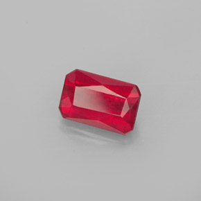 1.11 ct Red Ruby Stone, Natural Ruby in Octagon / Scissor Cut Shape for Sale
