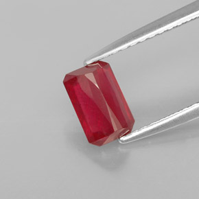 Ruby Gemstone in 6.7 x 4.4 mm Size for Sale, Ruby Stone in Red Color