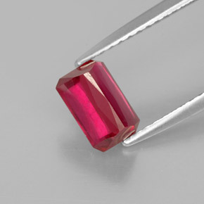 Ruby Gemstone in 7 x 4.5 mm Size for Sale, Ruby Stone in Red Color