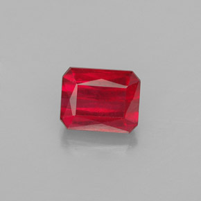 1.54 ct Red Ruby Gemstone, Ruby Gem in Octagon / Scissor Cut Shape for Sale.