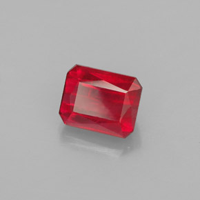 1.54 ct Red Ruby Stone, Natural Ruby in Octagon / Scissor Cut Shape for Sale