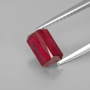 Ruby Gemstone in 8.1 x 5.1 mm Size for Sale, Ruby Stone in Red Color