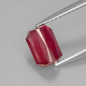 Ruby Gemstone in 7.5 x 5.2 mm Size for Sale, Ruby Stone in Red Color