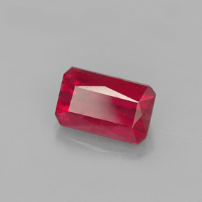 1.31 ct Red Ruby Stone, Natural Ruby in Octagon / Scissor Cut Shape for Sale