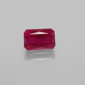 1.11 ct Red Ruby Gemstone, Ruby Gem in Octagon / Scissor Cut Shape for Sale.