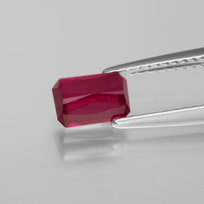 Ruby Gemstone in 6.7 x 4.5 mm Size for Sale, Ruby Stone in Pink Red Color