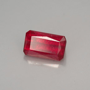 1.39 ct Red Ruby Stone, Natural Ruby in Octagon / Scissor Cut Shape for Sale