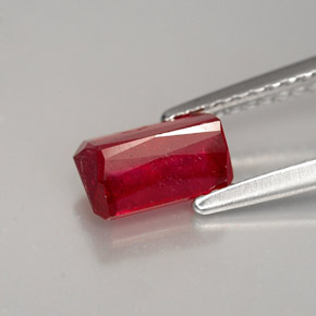 Ruby Gemstone in 7.4 x 4.5 mm Size for Sale, Ruby Stone in Red Color