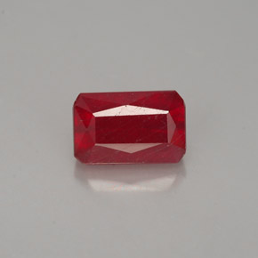 1.31 ct Red Ruby Gemstone, Ruby Gem in Octagon / Scissor Cut Shape for Sale.