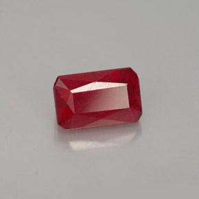 1.31 ct Red Ruby Stone, Natural Ruby in Octagon / Scissor Cut Shape for Sale