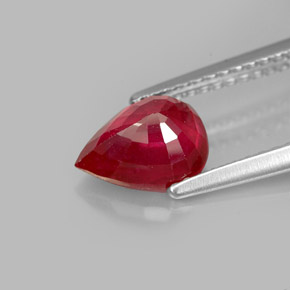Ruby Gemstone in 8 x 6 mm (calibrated) Size for Sale, Ruby Stone in Pink Red Color