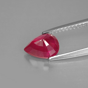 Ruby Gemstone in 8 x 6 mm (calibrated) Size for Sale, Ruby Stone in Pink Red Color