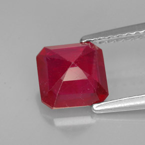 Ruby Gemstone in 6.5 x 6.5 mm Size for Sale, Ruby Stone in Red Color