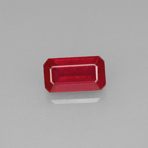 1.12 ct Red Ruby Gemstone, Ruby Gem in Octagon Facet Shape for Sale.