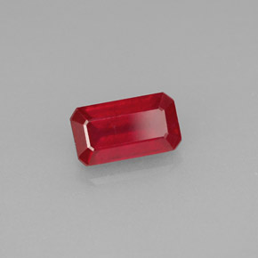 1.12 ct Red Ruby Stone, Natural Ruby in Octagon Facet Shape for Sale