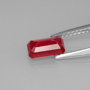 Ruby Gemstone in 7.3 x 4.1 mm Size for Sale, Ruby Stone in Red Color