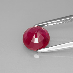 Ruby Gemstone in 7 mm (calibrated) Size for Sale, Ruby Stone in Red Color
