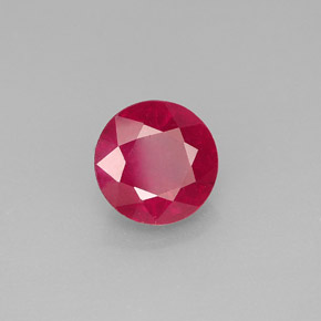 1.87 ct Red Ruby Stone, Natural Ruby in Round Facet Shape for Sale
