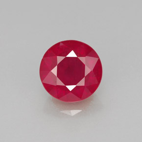 1.95 ct Red Ruby Gemstone, Ruby Gem in Round Facet Shape for Sale.