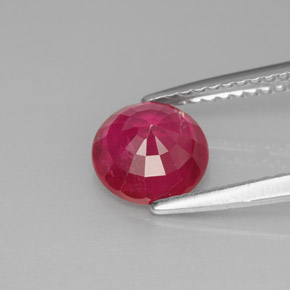 Ruby Gemstone in 7 mm (calibrated) Size for Sale, Ruby Stone in Pink Red Color