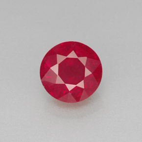 2.02 ct Red Ruby Gemstone, Ruby Gem in Round Facet Shape for Sale.