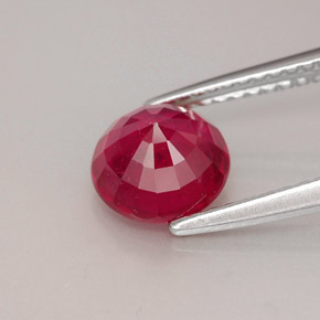 Ruby Gemstone in 7 mm (calibrated) Size for Sale, Ruby Stone in Pink Red Color