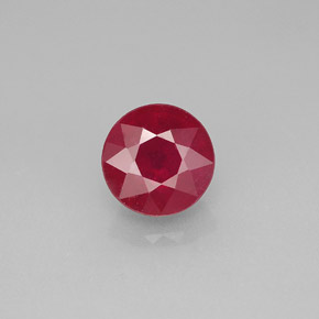 2.02 ct Red Ruby Gemstone, Ruby Gem in Round Facet Shape for Sale.