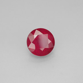 1.87 ct Red Ruby Stone, Natural Ruby in Round Facet Shape for Sale