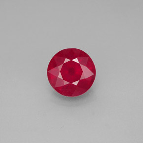 1.93 ct Red Ruby Gemstone, Ruby Gem in Round Facet Shape for Sale.