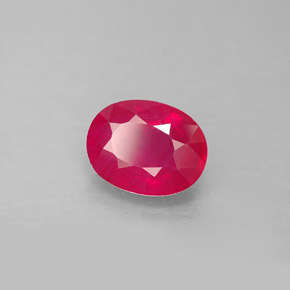 2.24 ct Red Ruby Stone, Natural Ruby in Oval Facet Shape for Sale