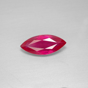 2.00 ct Red Ruby Gemstone, Ruby Gem in Marquise Facet Shape for Sale.