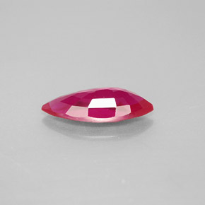 Ruby Gemstone in 12.6 x 5.5 mm Size for Sale, Ruby Stone in Pink Red Color