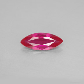 1.61 ct Red Ruby Gemstone, Ruby Gem in Marquise Facet Shape for Sale.