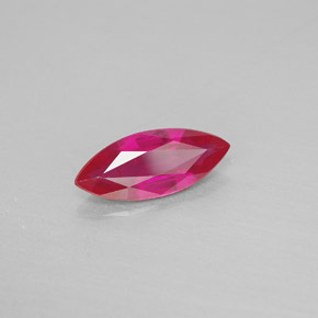 1.61 ct Red Ruby Stone, Natural Ruby in Marquise Facet Shape for Sale