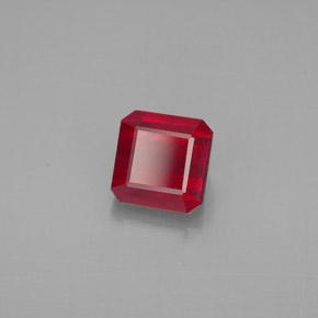1.88 ct Red Ruby Stone, Natural Ruby in Octagon Facet Shape for Sale