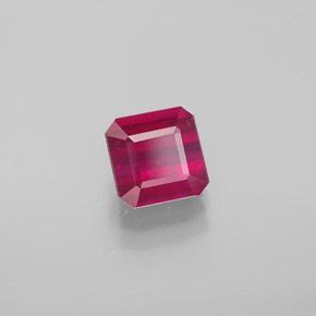 1.77 ct Red Ruby Stone, Natural Ruby in Octagon Facet Shape for Sale
