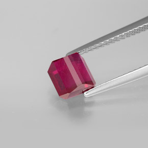 Ruby Gemstone in 6.2 x 6.1 mm Size for Sale, Ruby Stone in Pink Red Color