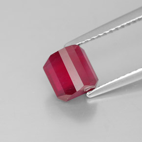 Ruby Gemstone in 6.1 x 6 mm Size for Sale, Ruby Stone in Pink Red Color