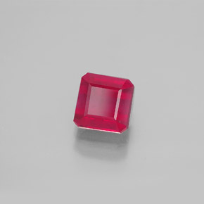1.90 ct Red Ruby Stone, Natural Ruby in Octagon Facet Shape for Sale