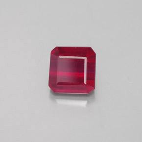 1.88 ct Red Ruby Stone, Natural Ruby in Octagon Facet Shape for Sale