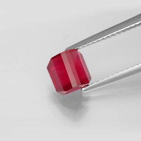 Ruby Gemstone in 6.1 x 6.1 mm Size for Sale, Ruby Stone in Pink Red Color