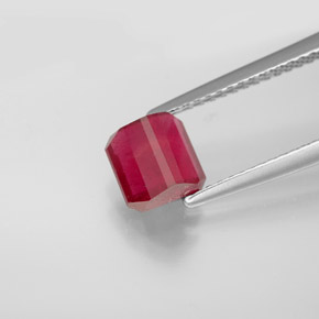 Ruby Gemstone in 6.2 x 6.1 mm Size for Sale, Ruby Stone in Pink Red Color
