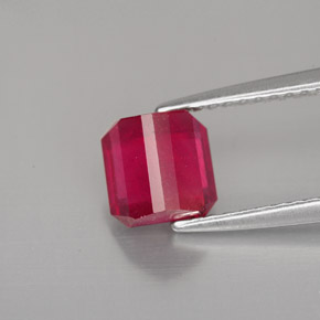 Ruby Gemstone in 6.1 x 6 mm Size for Sale, Ruby Stone in Pink Red Color