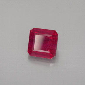 1.72 ct Red Ruby Stone, Natural Ruby in Octagon Facet Shape for Sale