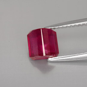 Ruby Gemstone in 6.1 x 6.1 mm Size for Sale, Ruby Stone in Pink Red Color