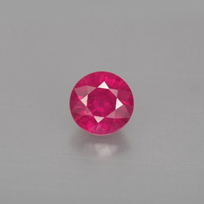 1.19 ct Red Ruby Gemstone, Ruby Gem in Round Facet Shape for Sale.