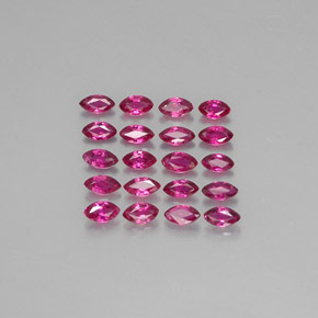 1.90 ct Red Ruby Gemstone, Ruby Gem in Marquise Facet Shape for Sale.